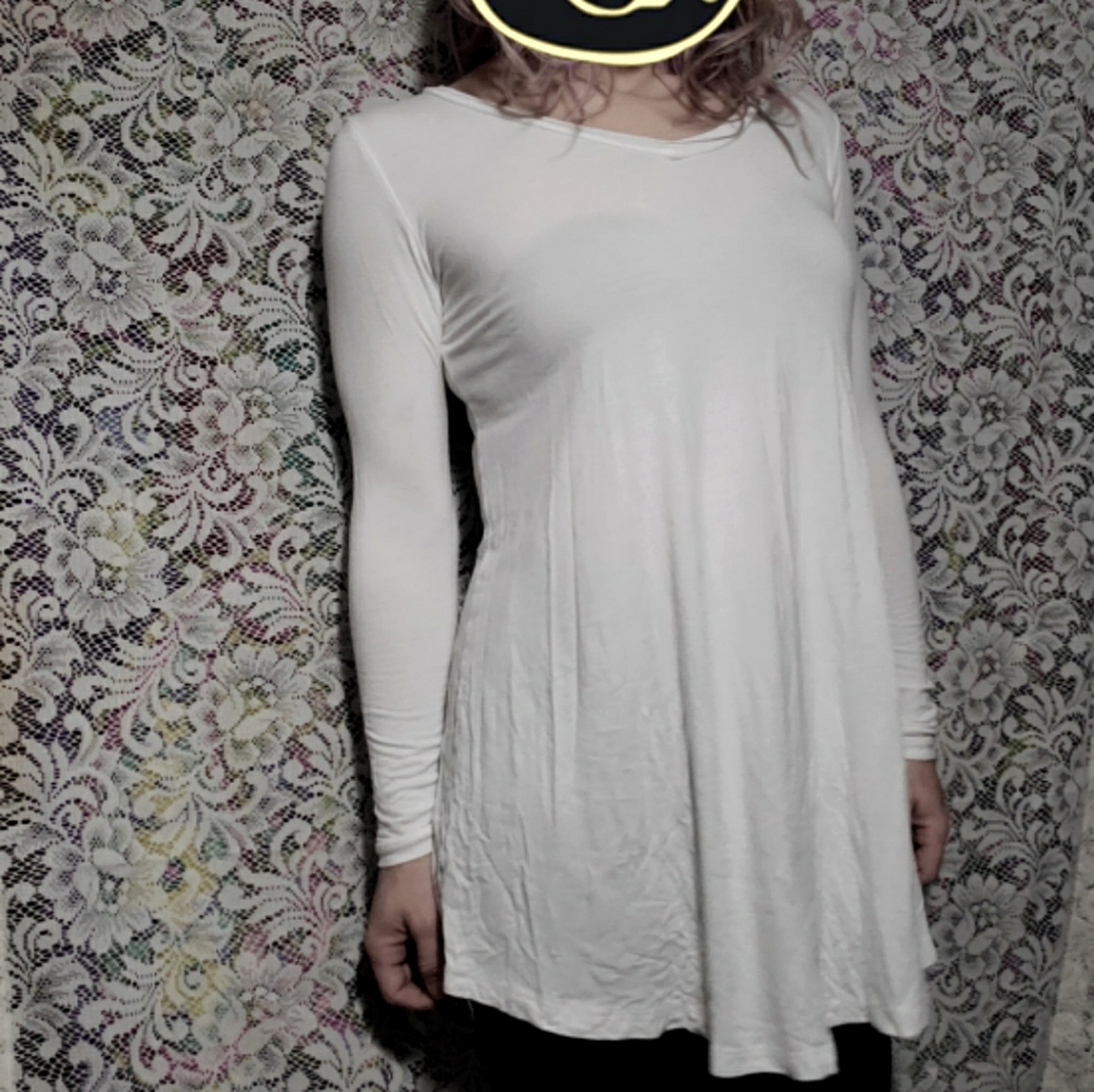 Popana white tee-shirt dress